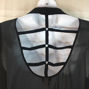 Torrid Black Sheer Blouse Size 1X